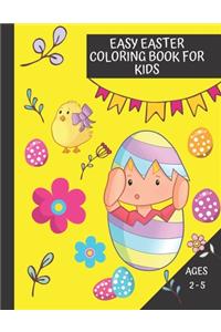 Easy Easter Coloring Book for Kids, Ages 2 - 5