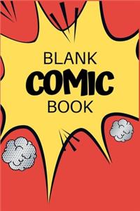 Blank comic book