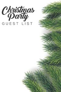 Christmas Party Guest List