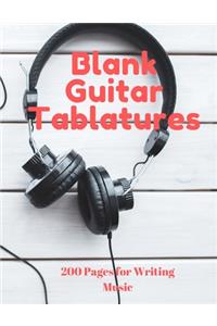Blank Guitar Tablatures