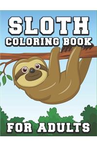 Sloth Coloring Book for Adults