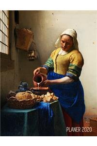 Dienstmagd mit Milchkrug Wochenplaner 2020