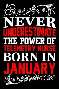 Never Underestimate The Power Of Telemetry Nurse Born In January