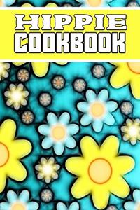 hippie cookbook: Blank Lined Gift cookbook For hippie food it will be the Gift Idea for hippie Lover.