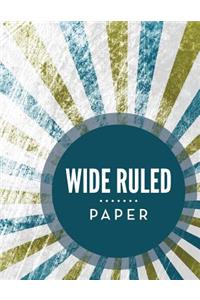 Wide Ruled Paper