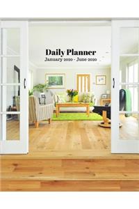 Daily Planner January 2020 - June 2020
