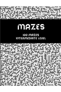 Mazes - 100 mazes intermediate level