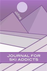 Mountain Skiing Journal for Ski Addicts