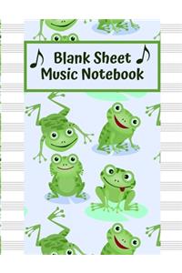 Blank Sheet Music Notebook