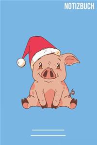 Weinachts Schwein Notizbuch