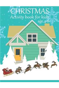 Christmas activity book for kids age 4-8