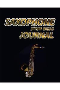 Saxophone Player Music Journal