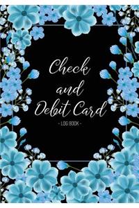Check And Debit Card Log Book