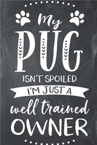 My Pug Isn't Spoiled I'm Just a Well Trained Owner