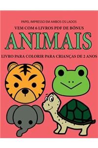 Livro para colorir para crianças de 2 anos (Animais)