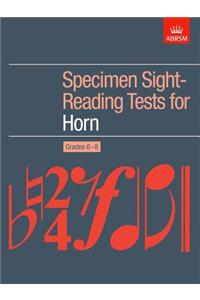 Specimen Sight-Reading Tests for Horn, Grades 6-8