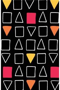 Journal Notebook Geometric Fun Red