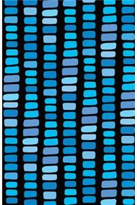 Journal Notebook Abstract Rectangles In Blue