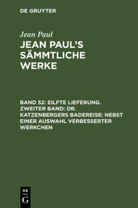 Jean Paul's Sämmtliche Werke, Band 52, Eilfte Lieferung. Zweiter Band
