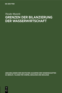 Grenzen Der Bilanzierung Der Wasserwirtschaft