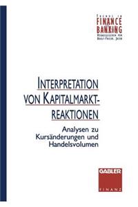 Interpretation Von Kapitalmarktreaktionen