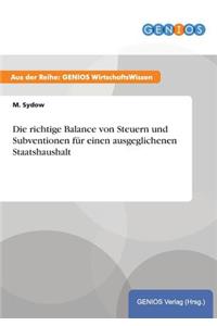 Die richtige Balance von Steuern und Subventionen für einen ausgeglichenen Staatshaushalt