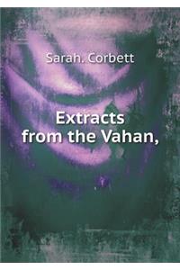 Extracts from the Vahan,