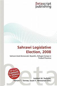 Sahrawi Legislative Election, 2008