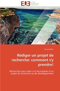 Rédiger un projet de recherche