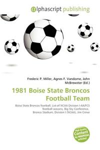 1981 Boise State Broncos Football Team