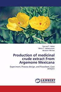 Production of medicinal crude extract From Argemone Mexicana