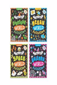 I Can Solve Activities Pack- A Set of 4 Books - I Can Solve Activity Book for Kids Age 4- 8 Years | With Colouring Pages, Mazes, Dot-to-Dots