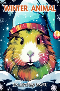 Winter Animal Coloring Book for Adults