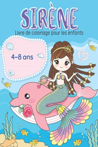 Sirène livre de coloriage pour les enfants