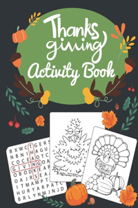 Thanksgiving Activity Book