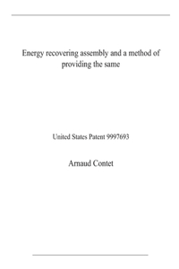 Energy recovering assembly and a method of providing the same