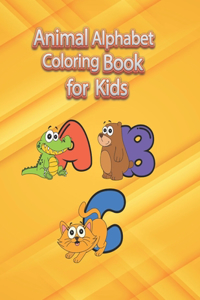 Alphabet Animal Coloring Book for Kids