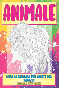 Libri da colorare per adulti per ragazzi - Mandala Anti stress - Animale