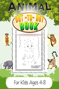Animal Dot-to-Dot Book for kids ages 4-8