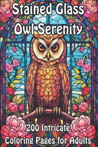 Stained Glass Owl Serenity