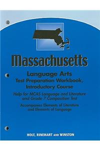 Massachusetts Language Arts Test Preparation Workbook, Introductory Course