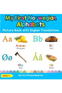 My First Norwegian Alphabets Picture Book with English Translations