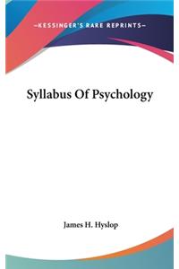 Syllabus Of Psychology