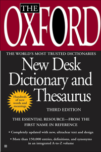 Oxford American Desk Dictionary and Thesaurus, Third Edition