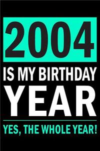2004 Is My Birthday Year