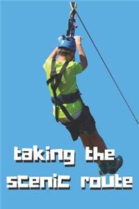 Ziplining Blank Lined Notebook Journal