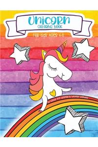 Unicorn Coloring Book for kids age 4-8