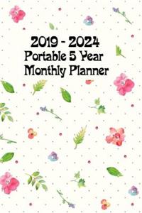 2019 - 2024 Portable 5-Year Monthly Planner