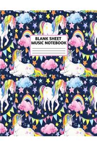 Blank Sheet Music Notebook