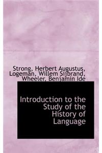 Introduction to the Study of the History of Language
